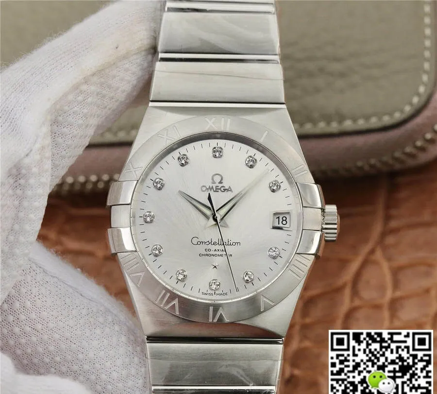 Omega Constellation 123.10.38.21.52.001 VS Factory 1:1 Best Edition Replica Watch Silver Case